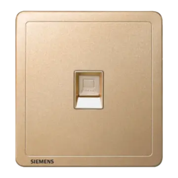 SIEMENS CAT5E 5UH14623NC03 Single-piece computer socket, Adela series, Sun Gold.