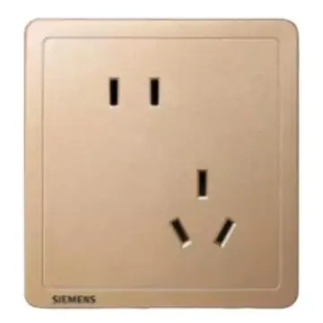 SIEMENS 10A Offset 5-Hole Socket, 5UB14183NC032P Sun Gold Classic Adela Series
