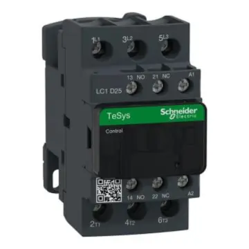 Schneider Electric TeSys D series three-pole AC control contactor, LC1D25Q7C 25A, 380V, three-pole