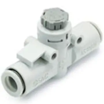 SMC speed control valve with quick-change coupling, AS1002F-01A