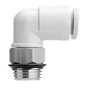 SMC Uni threaded quick-connect coupling, KQ2L04-U01A elbow