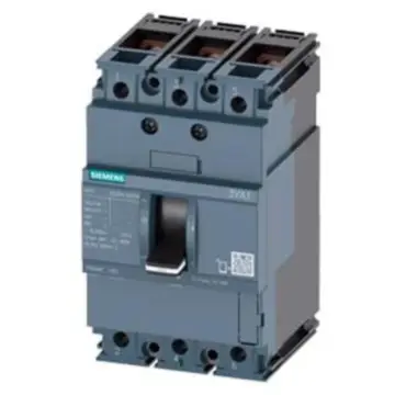 SIEMENS 3VA molded case circuit breaker, 3VA1S100 R63 TM210 F/3P 3VA10634ED320AA0