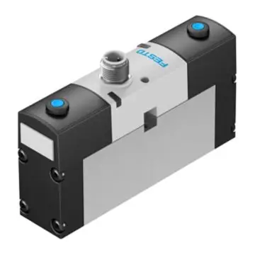 Festo 3-position 5-way solenoid valve, VSVA-B-P53E-H-A1-1R5L, 534560, center-venting type.