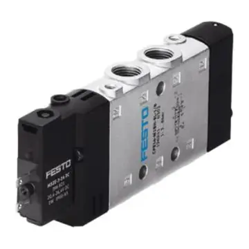 Festo 2-position 5-way single-operated valve, CPE14-M1BH-5L-1/8, 196941, internally piloted.