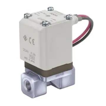 SMC VX210EC direct-acting 2-way solenoid valve for air use, direct AC110V output, Rc1/4" connector, 3mm orifice.