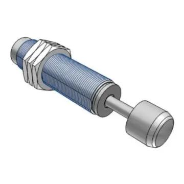 SMC hydraulic shock absorber, RBC2725J with cap, hex nuts *3