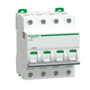 Schneider Electric miniature circuit breaker, Pro iC65H 4P B1AA91HB401, can replace A9F27401.