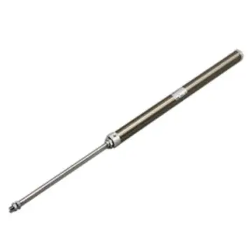 SMC standard cylinder, CJ2B16-10TZ single-acting, spring-loaded.