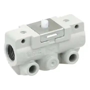 SMC mechanically controlled valve, VM130-01-00A, side piping, basic type, 2-position 3-way, R1/8