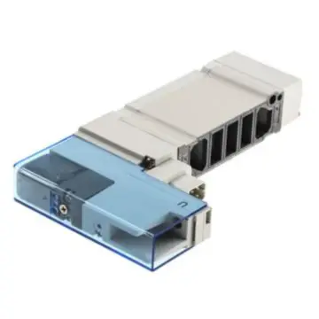 SMC's new SY5000 solenoid valve, SY5301-5NZ1, 3-way 5-position center-sealed, gap-sealed.