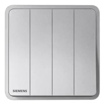 SIEMENS 16AX 4-way single-pole switch, 5TA11413NC02 Starry Silver, Zita series.