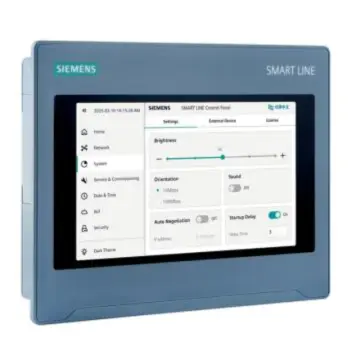 SIEMENS SIMATIC HMI SMART 700 IE V5 Smart Line, touchscreen operation, 7" widescreen, 16M colors, 6AV6648-0EC11-3AX0