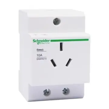 Schneider Electric 3P 10A Modular Socket with 3-P Mounting Frame, EA9XN310
