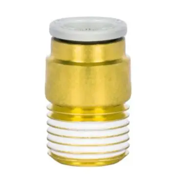SMC internal hex socket straight-through metric connector, KQ2S08-01AS with sealant.
