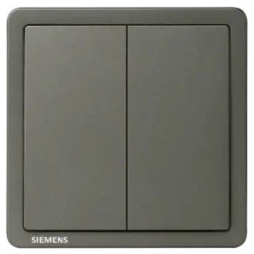SIEMENS 10AX 2-position single-pole switch, 5TA14213NC06 Smoky Gray, Adela Series