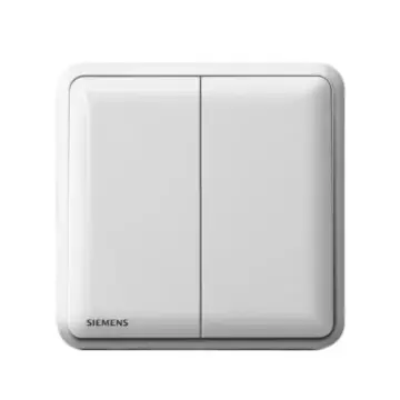 SIEMENS large rocker switch, 5TA01213NC01, two-position single-pole control.