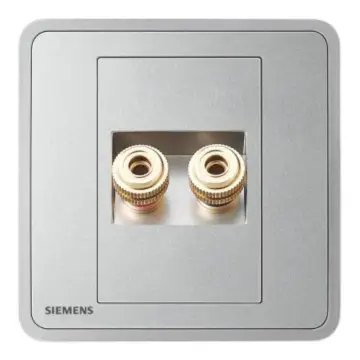 SIEMENS Single Audio Socket, 5UH11813NC02 Starry Silver, Zita Series