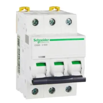 Schneider Electric miniature circuit breaker iC65N(A9) 3P 63A Type C, A9F18363