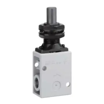 SMC mechanically controlled valve, VM220-02-05A, side piping, direct-acting, 2-position 2-way, R1/4