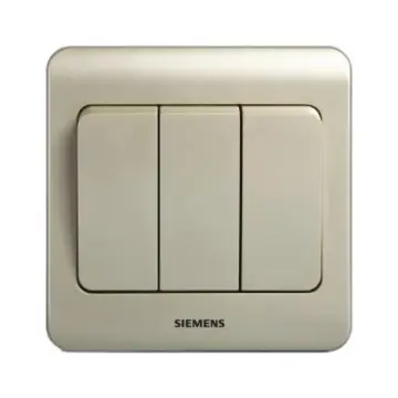 SIEMENS 3-position single-pole rocker switch (no fluorescent indicator), 5TA02311CC133