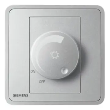 SIEMENS Dimmer Switch, 5UH11223NC02 Starry Silver, Zita Series