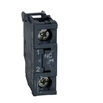 ZBE1026 Single contact block silver alloy gold flashed 1NC