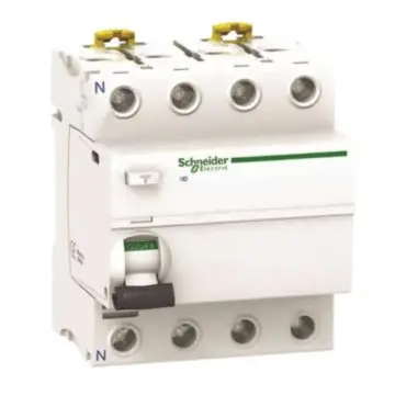 Schneider Electric Miniature Residual Current Circuit Breaker, A9R82480 Acti9 iID(A9) 4P 80A 300mA AC Single Residual Current Protection
