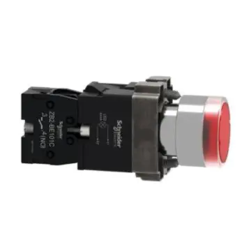 Schneider XB2 illuminated push button, XB2BW34M1C 220VAC (ZB2BWM41C+ZB2BW34C)