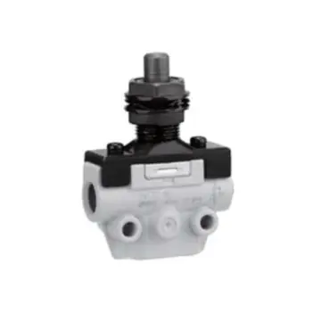 SMC mechanically controlled valve, VM132-M5-05A, bottom piping, direct-acting, 2-position 3-way, M5