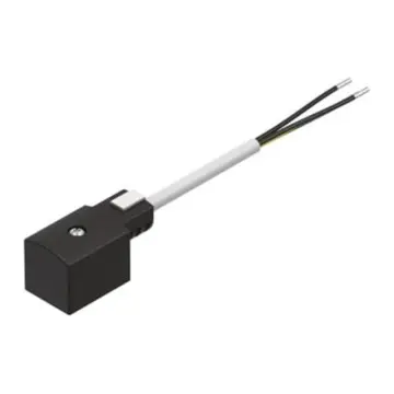 Festo solenoid valve socket, KMF-1-24DC-2,5-LED, 30935 with cable