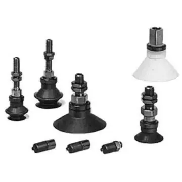 SMC vacuum chuck, ZPT13US-A5 flat type, silicone rubber, longitudinal vacuum extraction type, without cushioning.