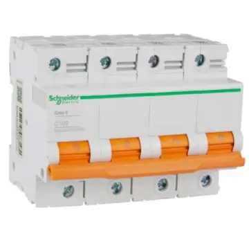 Schneider Electric Miniature Circuit Breaker EA9AH(E9) 4P 100A Type C, EA9AH4C100NEW