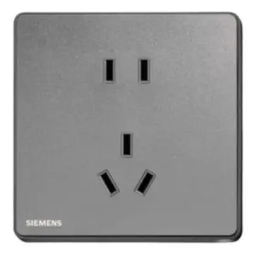 SIEMENS 10A Two- or Three-Prong Socket (New National Standard), 5UB81143NC052P, Ruizhi Series, Gray