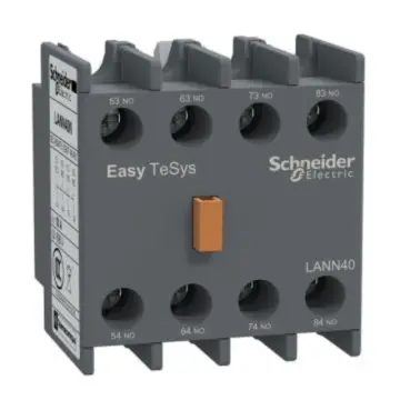 Schneider Electric EasyPact D3N contactor auxiliary contact module, LANN40N 4NO