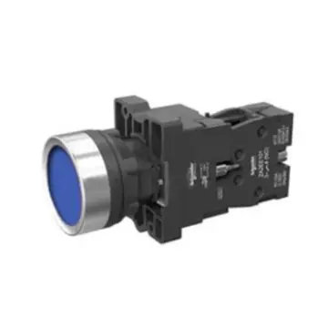 Schneider Electric Flat-Top Illuminated Button, XA2EW36B1 24VAC/DC Blue 1NO