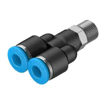 Festo quick-connect threaded coupling, QSY-3/8-12, 153146 QS series