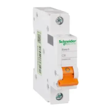Schneider Electric Miniature Circuit Breaker EA9AN(E9) 1P 6A Type C, EA9AN1C6