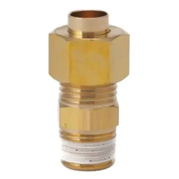 SMC straight-through external thread embedded pipe fitting, KFH04B-02S brass bushing