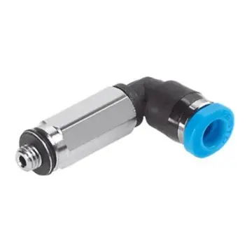Festo Miniature External Thread Quick-Connect Elbow, QSMLL-M3-2, 133032 with External Hex Socket