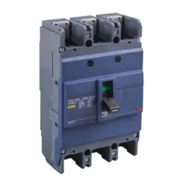 Schneider Electric molded case circuit breaker, EZD250M3200MAN, 3-pole motor protection.