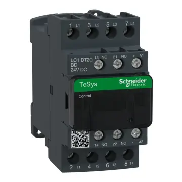 LC1DT20BDC LC1DT20BD TeSys Deca contactor 20A 4P 4NO 24VDC coil