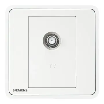SIEMENS 5UH11323NC01 Wideband TV Socket, Chenxi White, Zita Series