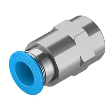 Festo quick-connect threaded coupling, QSF-1/4-10-B, 153028 QS series