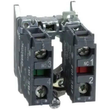 Schneider Electric push button base with contacts, ZB4BZ105