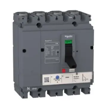 Schneider Electric Fixed Molded Case Circuit Breaker 36KA, LV525343 CVS250F TM250D 4P3D