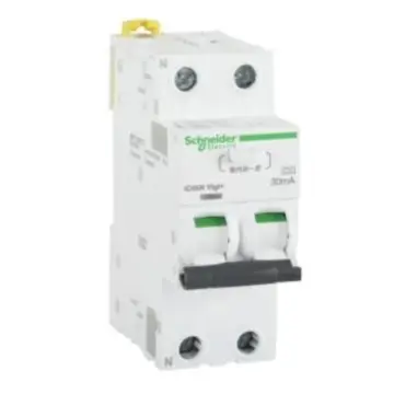 Schneider Electric Miniature Residual Current Circuit Breaker, A9D65225 iC65N(A9) 2P 25A Type C 30mA