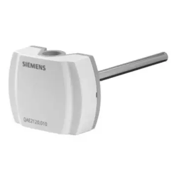SIEMENS passive output immersion temperature sensor, QAE2120.010, with sleeve.