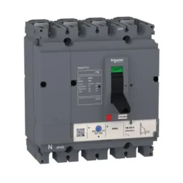 Schneider Electric Fixed Molded Case Circuit Breaker 36KA, LV525342 CVS250F TM200D 4P3D
