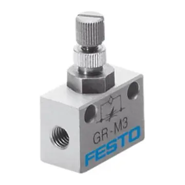 Festo pipe-type throttle valve, GR-M3, 15899, one-way throttle, medium flow.
