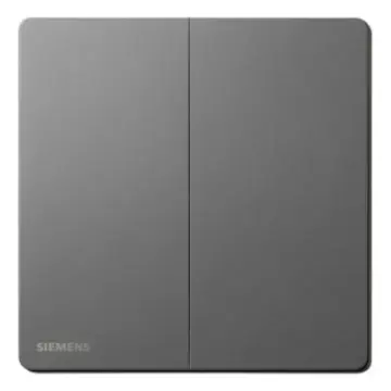 SIEMENS 16AX 2-position intermediate switch, 5TA31253NC05, dark gray-silver, from the Huichen Acus series.
